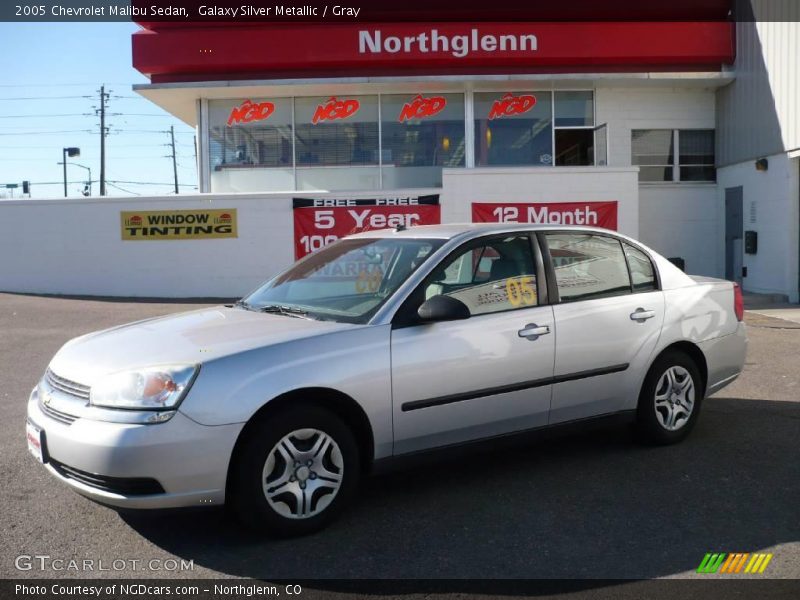 Galaxy Silver Metallic / Gray 2005 Chevrolet Malibu Sedan