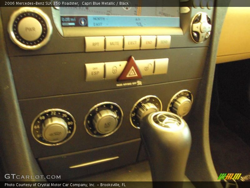 Capri Blue Metallic / Black 2006 Mercedes-Benz SLK 350 Roadster