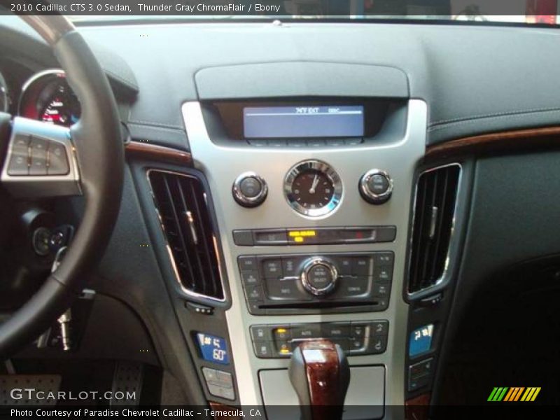 Thunder Gray ChromaFlair / Ebony 2010 Cadillac CTS 3.0 Sedan