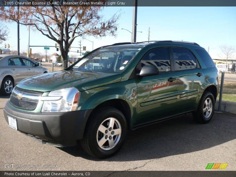 Meander Green Metallic / Light Gray 2005 Chevrolet Equinox LS AWD