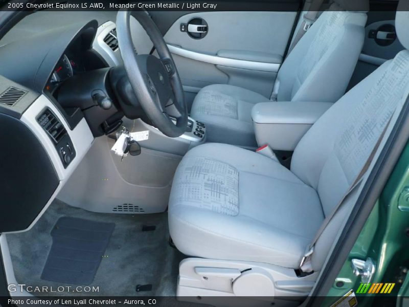 Meander Green Metallic / Light Gray 2005 Chevrolet Equinox LS AWD