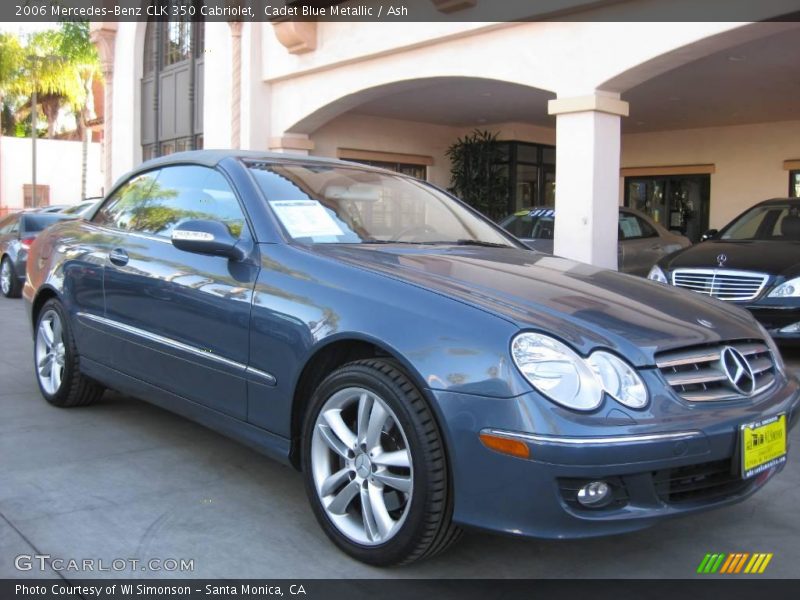 Cadet Blue Metallic / Ash 2006 Mercedes-Benz CLK 350 Cabriolet