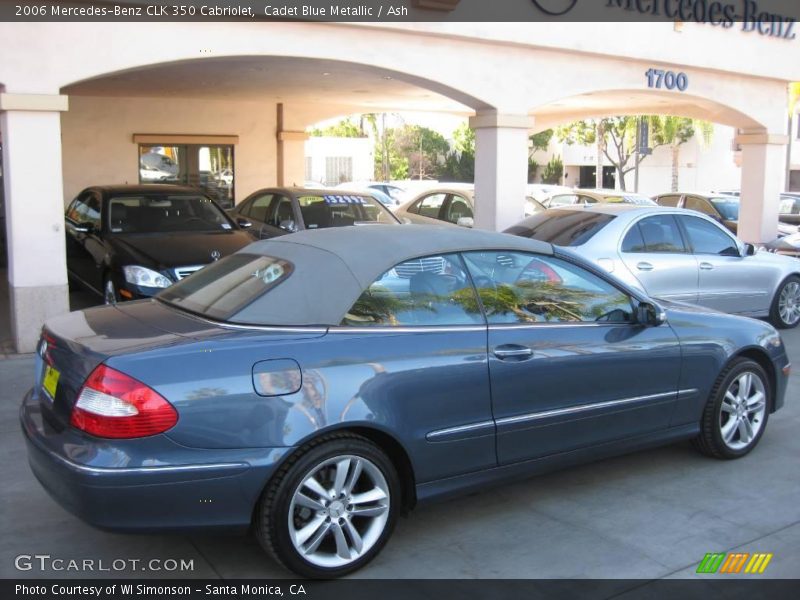 Cadet Blue Metallic / Ash 2006 Mercedes-Benz CLK 350 Cabriolet