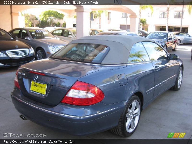 Cadet Blue Metallic / Ash 2006 Mercedes-Benz CLK 350 Cabriolet