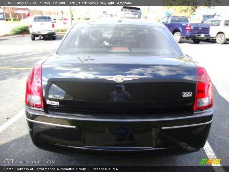 Brilliant Black / Dark Slate Gray/Light Graystone 2007 Chrysler 300 Touring