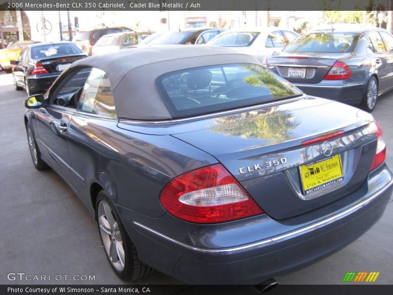 Cadet Blue Metallic / Ash 2006 Mercedes-Benz CLK 350 Cabriolet