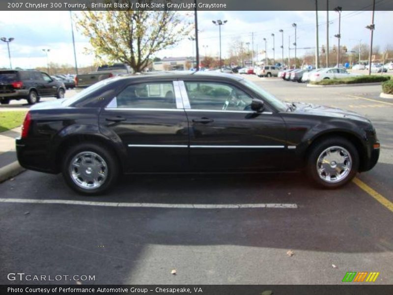 Brilliant Black / Dark Slate Gray/Light Graystone 2007 Chrysler 300 Touring