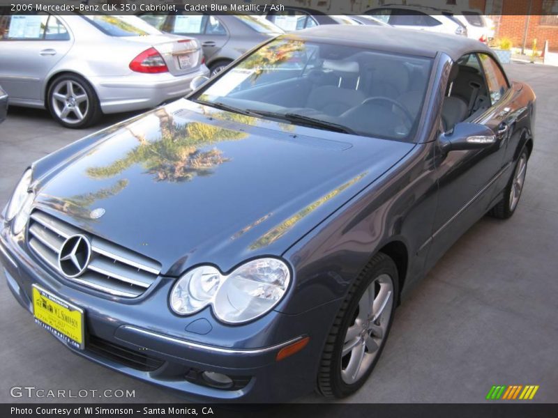 Cadet Blue Metallic / Ash 2006 Mercedes-Benz CLK 350 Cabriolet