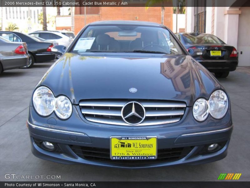 Cadet Blue Metallic / Ash 2006 Mercedes-Benz CLK 350 Cabriolet