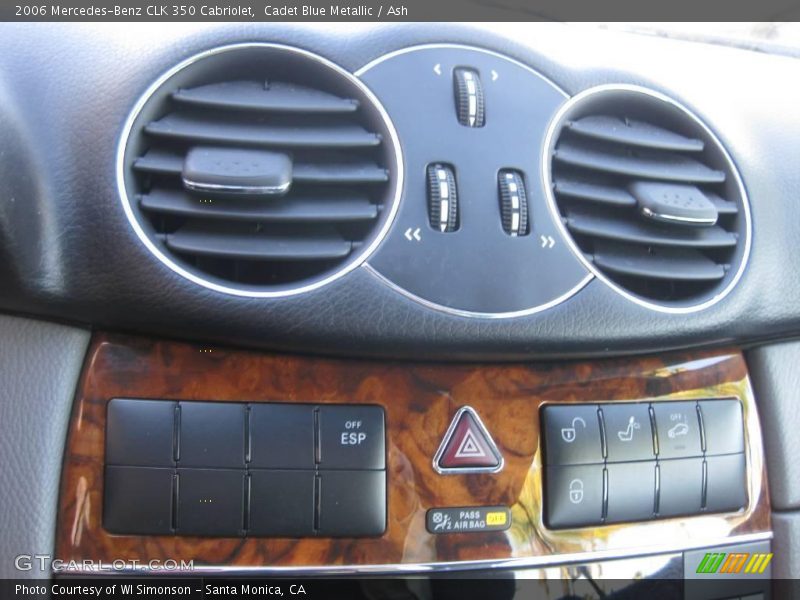 Cadet Blue Metallic / Ash 2006 Mercedes-Benz CLK 350 Cabriolet