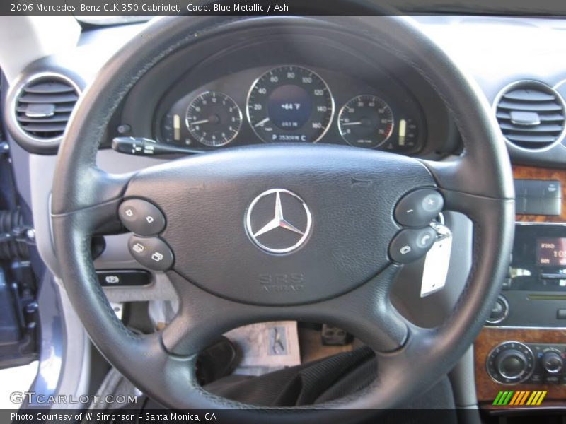 Cadet Blue Metallic / Ash 2006 Mercedes-Benz CLK 350 Cabriolet