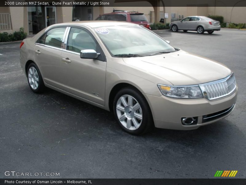 Dune Pearl Metallic / Light Stone 2008 Lincoln MKZ Sedan