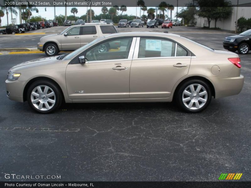 Dune Pearl Metallic / Light Stone 2008 Lincoln MKZ Sedan