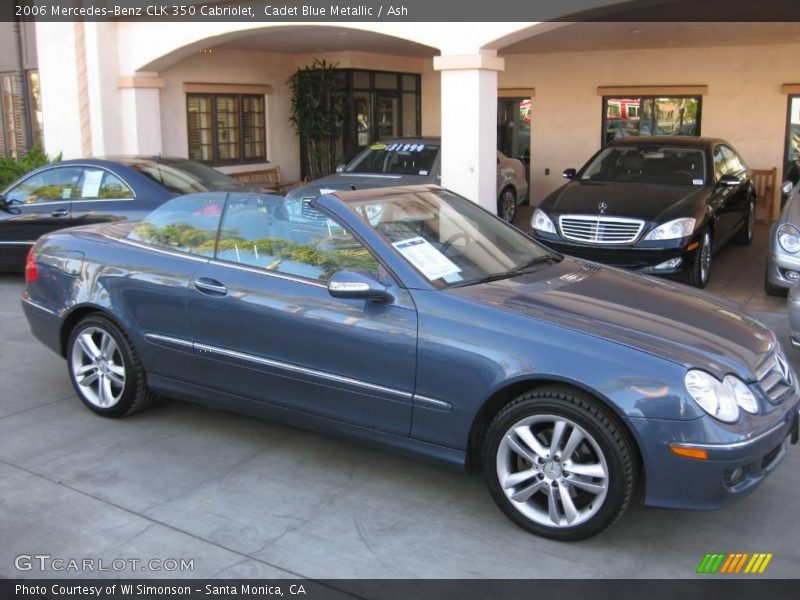 Cadet Blue Metallic / Ash 2006 Mercedes-Benz CLK 350 Cabriolet