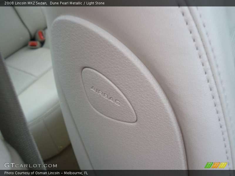Dune Pearl Metallic / Light Stone 2008 Lincoln MKZ Sedan