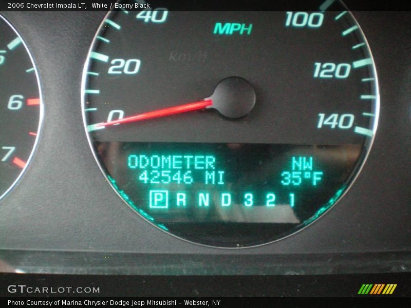 White / Ebony Black 2006 Chevrolet Impala LT