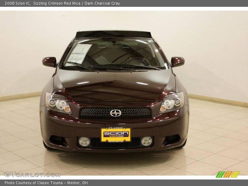 Sizzling Crimson Red Mica / Dark Charcoal Gray 2008 Scion tC