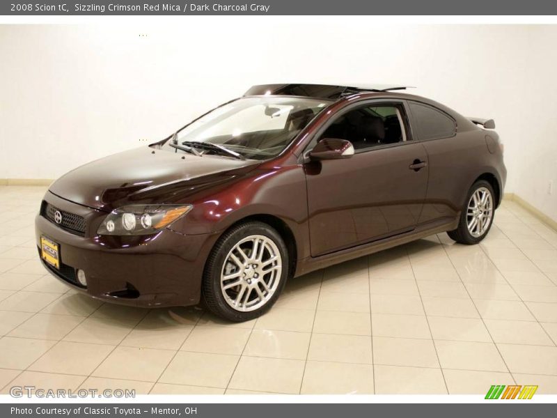 Sizzling Crimson Red Mica / Dark Charcoal Gray 2008 Scion tC