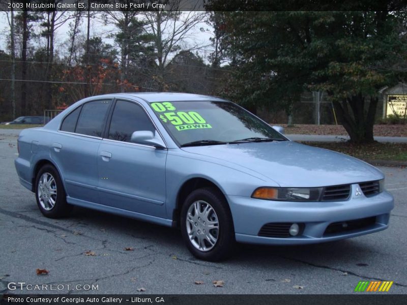 Chrome Blue Pearl / Gray 2003 Mitsubishi Galant ES