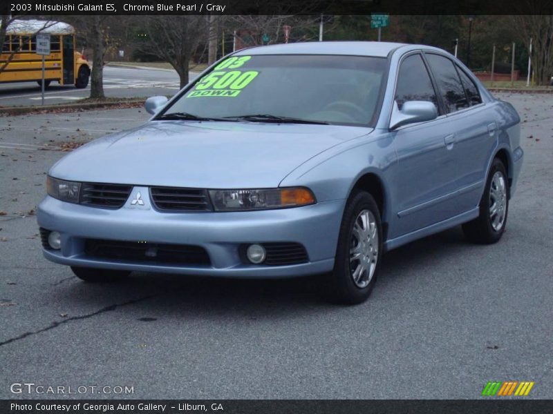 Chrome Blue Pearl / Gray 2003 Mitsubishi Galant ES