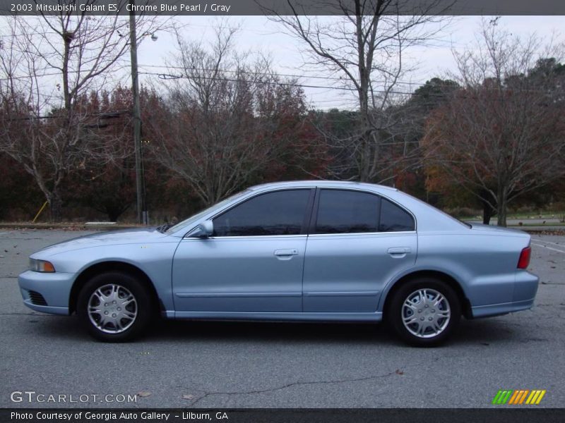 Chrome Blue Pearl / Gray 2003 Mitsubishi Galant ES