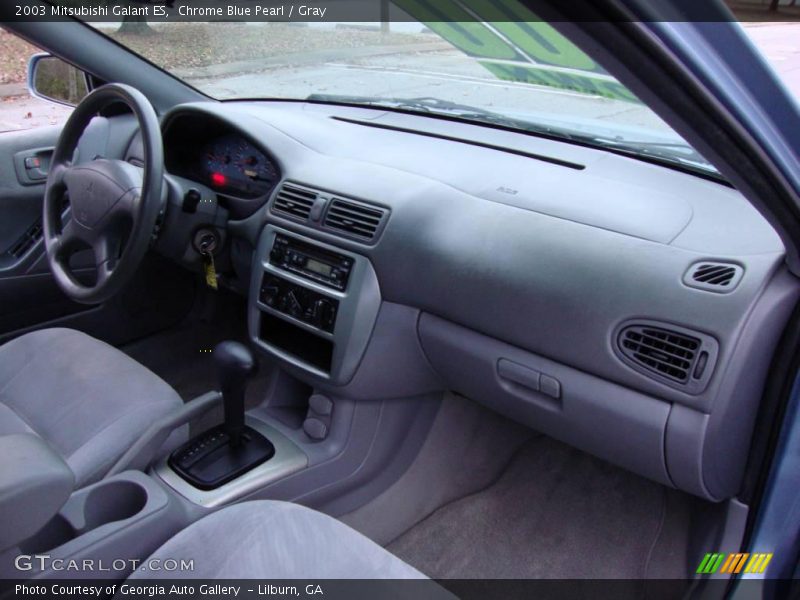 Chrome Blue Pearl / Gray 2003 Mitsubishi Galant ES