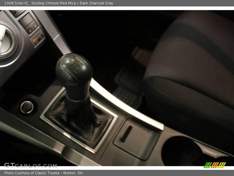 Sizzling Crimson Red Mica / Dark Charcoal Gray 2008 Scion tC