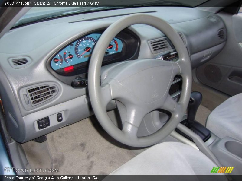 Chrome Blue Pearl / Gray 2003 Mitsubishi Galant ES