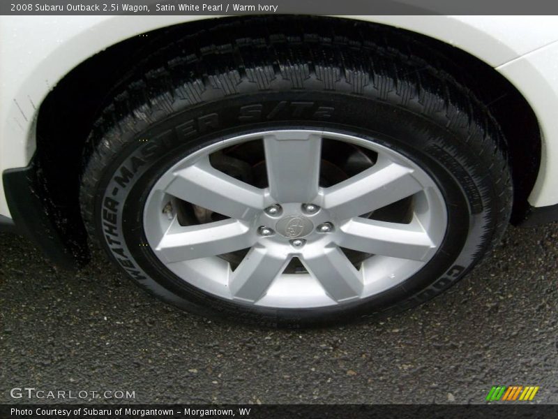 Satin White Pearl / Warm Ivory 2008 Subaru Outback 2.5i Wagon
