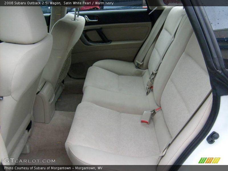 Satin White Pearl / Warm Ivory 2008 Subaru Outback 2.5i Wagon