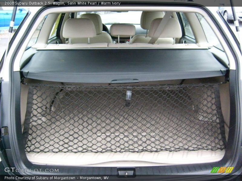 Satin White Pearl / Warm Ivory 2008 Subaru Outback 2.5i Wagon