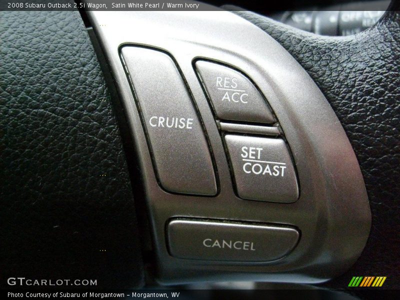 Satin White Pearl / Warm Ivory 2008 Subaru Outback 2.5i Wagon