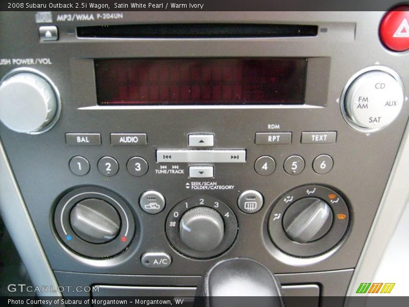 Satin White Pearl / Warm Ivory 2008 Subaru Outback 2.5i Wagon