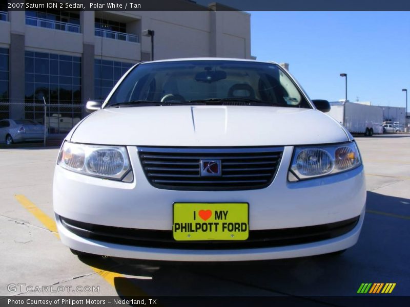 Polar White / Tan 2007 Saturn ION 2 Sedan