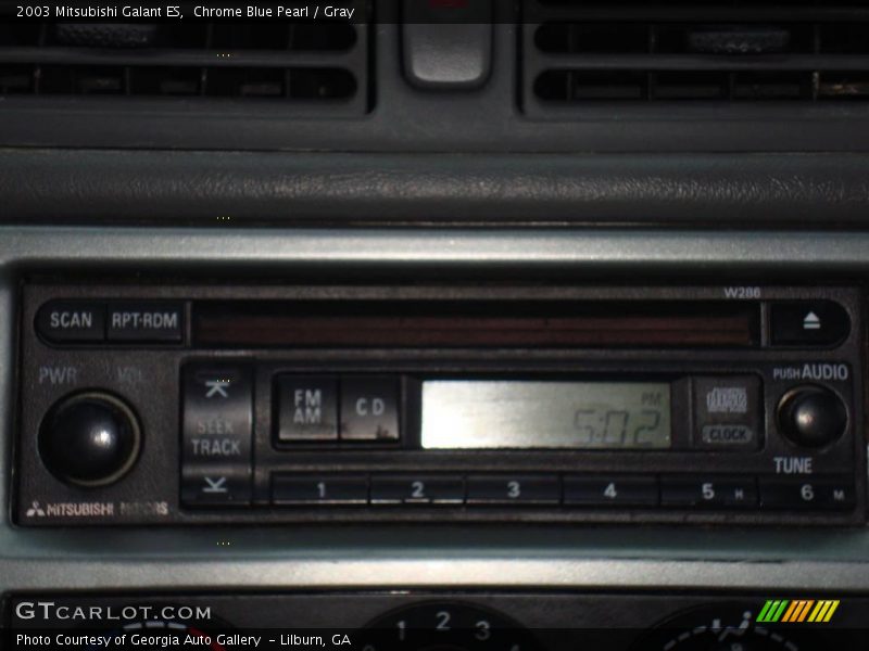 Chrome Blue Pearl / Gray 2003 Mitsubishi Galant ES