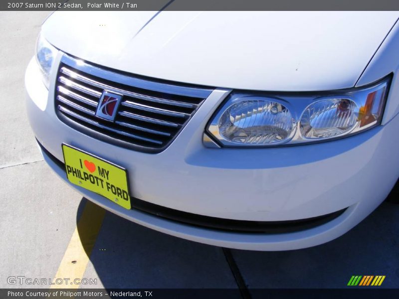 Polar White / Tan 2007 Saturn ION 2 Sedan