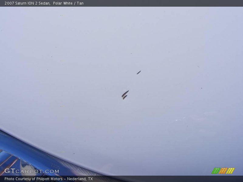 Polar White / Tan 2007 Saturn ION 2 Sedan