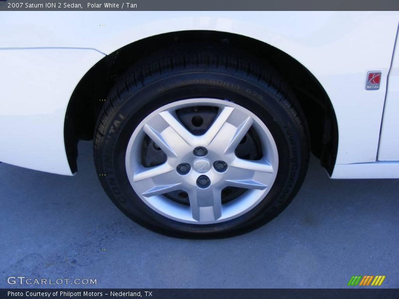 Polar White / Tan 2007 Saturn ION 2 Sedan