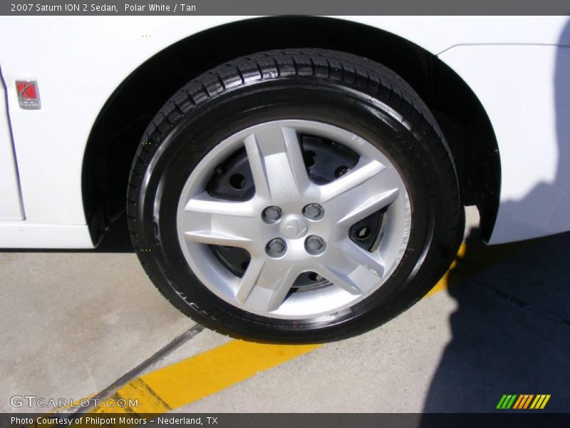Polar White / Tan 2007 Saturn ION 2 Sedan
