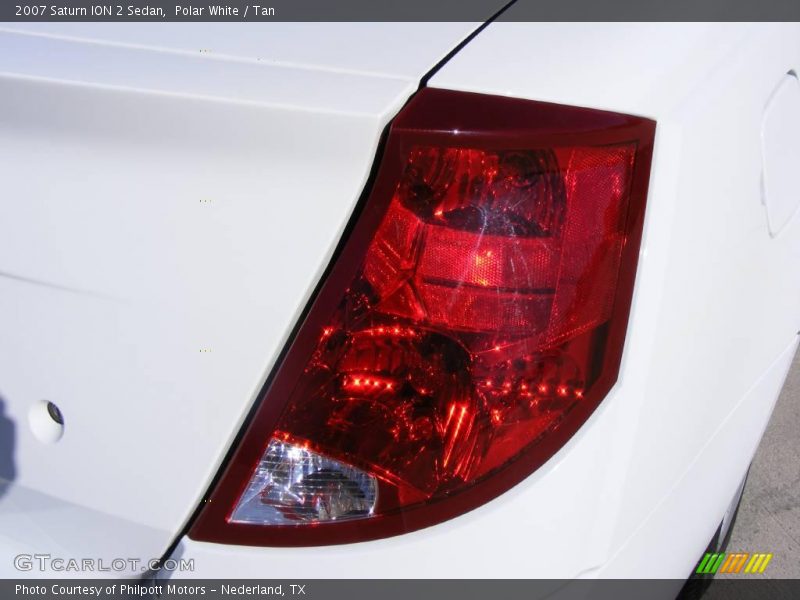 Polar White / Tan 2007 Saturn ION 2 Sedan