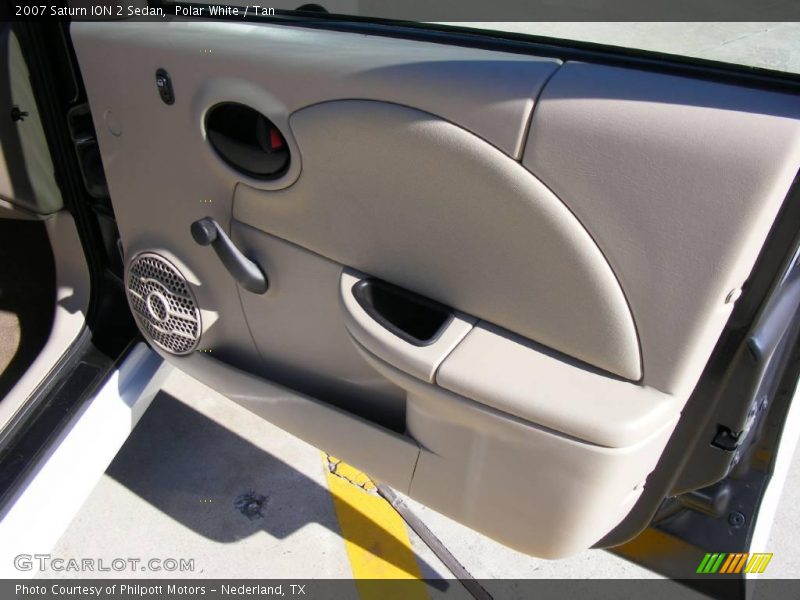 Polar White / Tan 2007 Saturn ION 2 Sedan