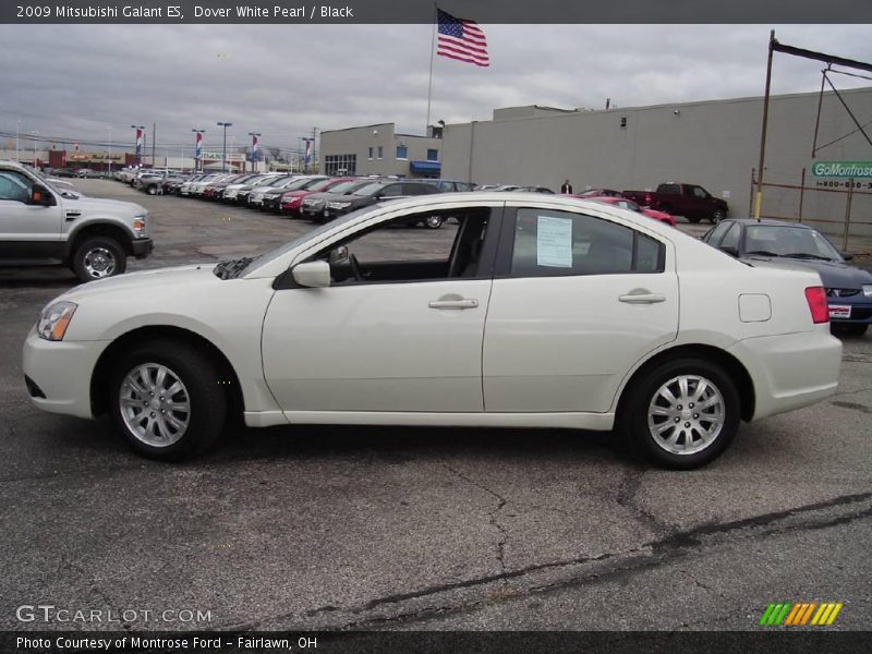 Dover White Pearl / Black 2009 Mitsubishi Galant ES
