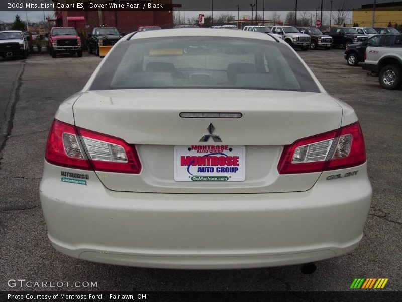 Dover White Pearl / Black 2009 Mitsubishi Galant ES