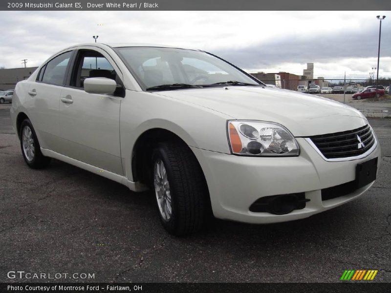 Dover White Pearl / Black 2009 Mitsubishi Galant ES