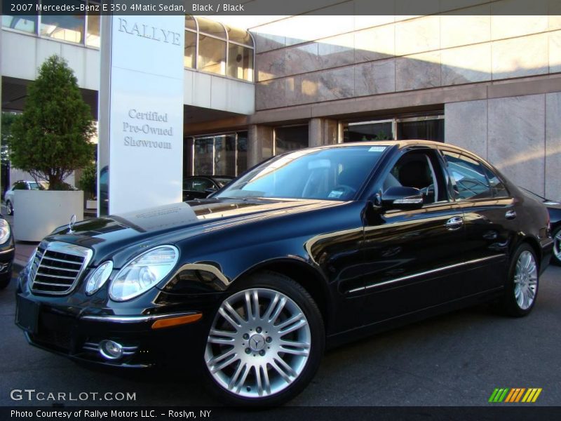 Black / Black 2007 Mercedes-Benz E 350 4Matic Sedan