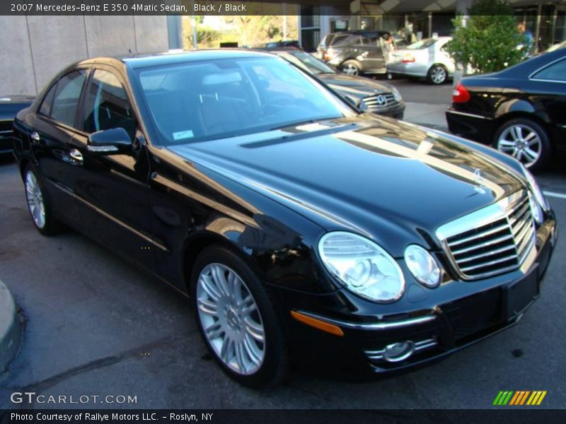 Black / Black 2007 Mercedes-Benz E 350 4Matic Sedan