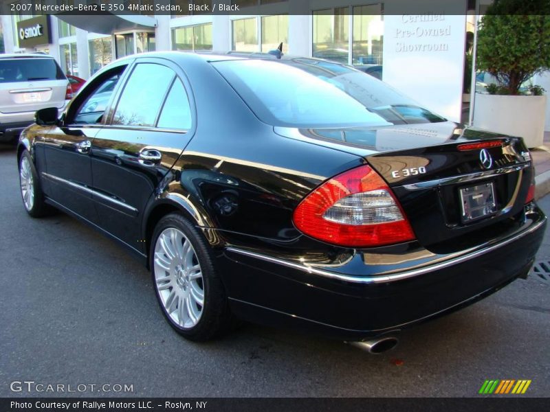 Black / Black 2007 Mercedes-Benz E 350 4Matic Sedan