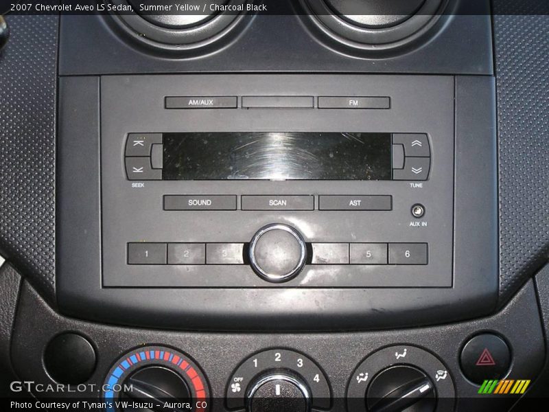 Summer Yellow / Charcoal Black 2007 Chevrolet Aveo LS Sedan