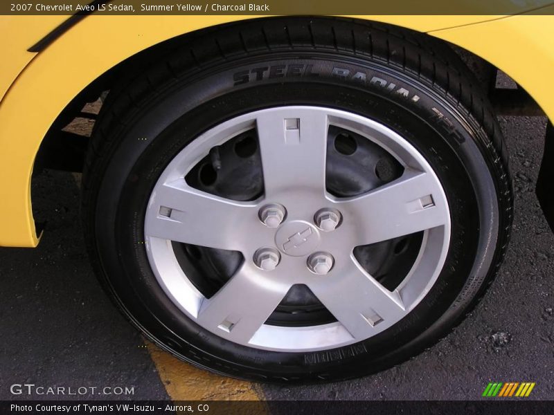 Summer Yellow / Charcoal Black 2007 Chevrolet Aveo LS Sedan