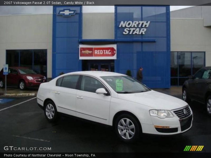 Candy White / Black 2007 Volkswagen Passat 2.0T Sedan